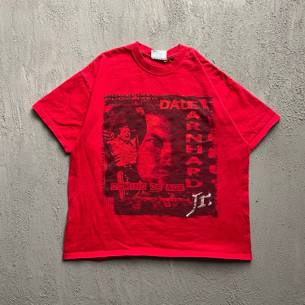 Vintage Dale Earnhardt Jr Nascar T-Shirt Mens XL Red 2000s Chase Authentics